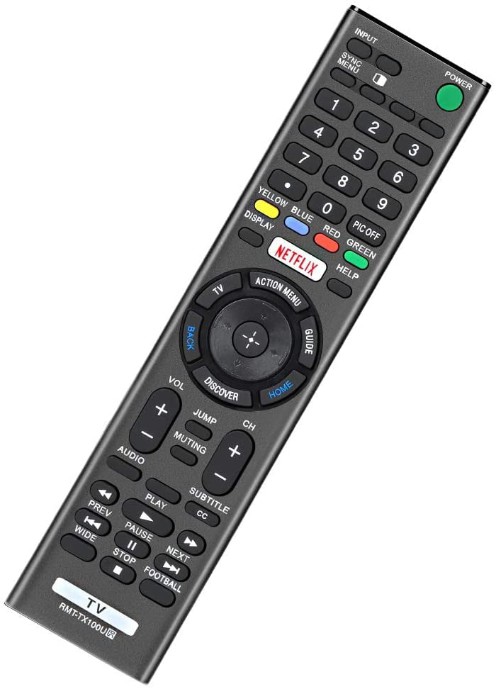 RMT-TX100U Universal Remote Control Fit for All Sony Bravia Smart TV with Netflix Button 