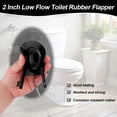 thumbnail image 3 of Universal Toilet Flusher Replacement Kit Toilet Flush Flapper Repair Kit Include Toilet Fill Valve Flapper Handle, 3 of 6