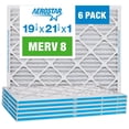 thumbnail image 1 of Filtro de aire Aerostar MERV 8 plisado 19,88 x 21,5 x 1 (paquete de 6), 1 of 5