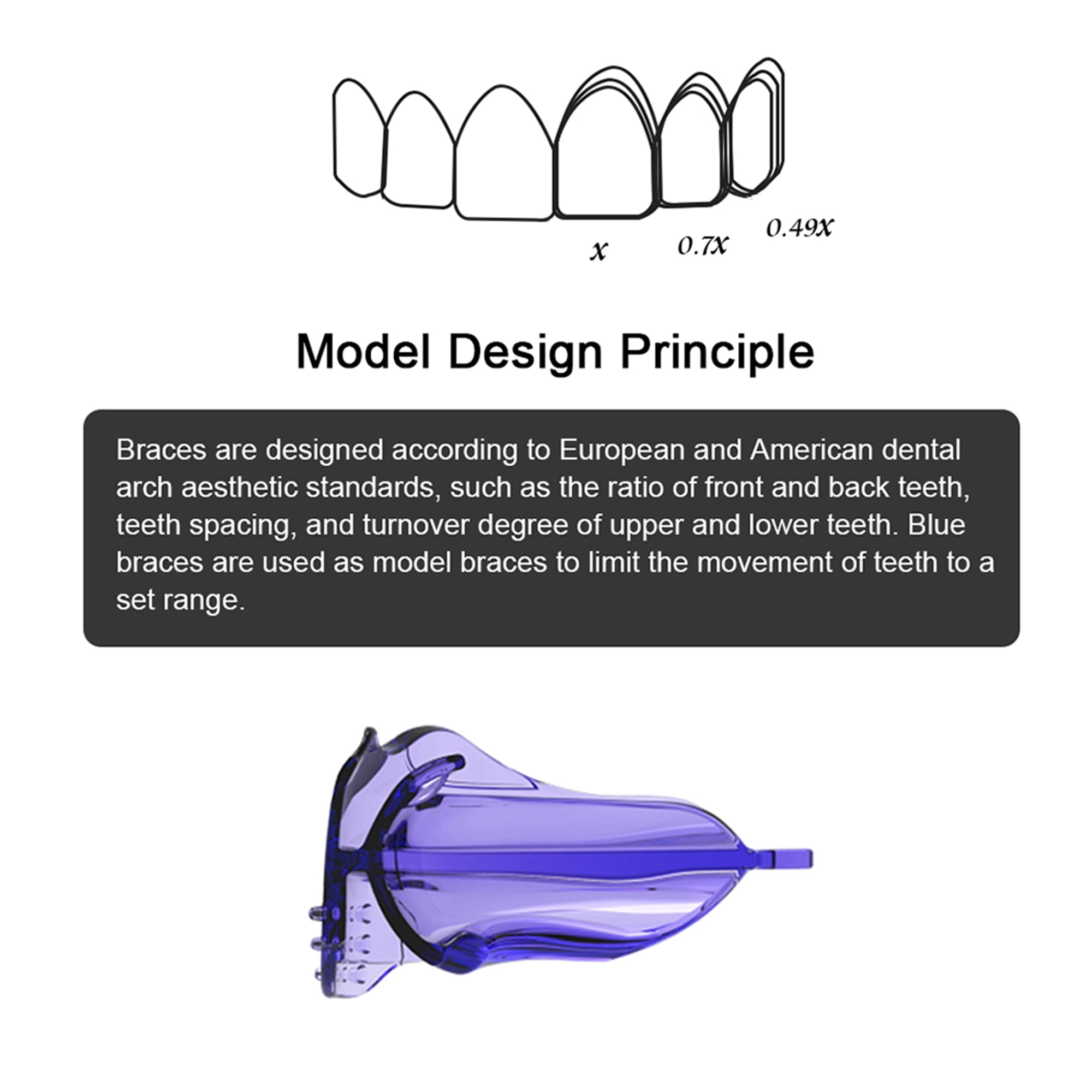 KOHEEL M Teeth Straightener for Crooked Teeth, Teeth Straightener Suitable for Adults and Teenagers