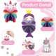 thumbnail image 3 of (Unicorn, Princess 2 pcs) Bath Poufs Kids Toddler Body Poufs Cute Cartoon Children Bath Sponges Puff, 3 of 5