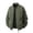 01# Army Green, variant on IhhxPro Men's Bomber Jacket with Pockets Loose Fit Zip-Up Coat Casual Streetwear Cotton Lightweight Spring Fall Outerwear Solid Color Everyday Fashion M-4XL