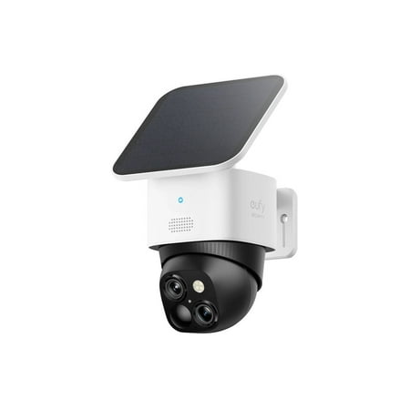 eufy - S340 Outdoor Solar Powered 3K PTZ Security Camera with Dual Lens - White