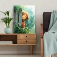 thumbnail image 5 of Kid Peeking Fence Canvas Print Kids Room Playroom Home Wall Art Decor, 5 of 8