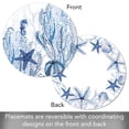 thumbnail image 5 of CounterArt "Indigo Coastal" 4-Pack Round Reversible Tabletop Placemats, 5 of 8