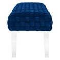 thumbnail image 4 of Modway Prologue Woven Performance Velvet Ottoman in Navy, 4 of 7
