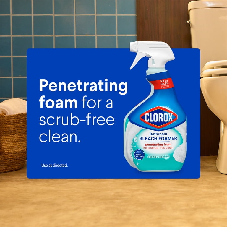 Clorox Bleach Foamer Bathroom Cleaner Spray, 2 Pack photo 4