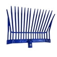thumbnail image 1 of Cabezal de repuesto para horquilla de estiércol de caballo con púas angulares, rastrillo multiusos para cría de animales, desbroce de malezas, ranchos Azul, 1 of 9