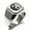 Silver, variant on Stainless Steel Floral Yin Yang Engraved Square Flat Top Biker Style Polished Signet Ring