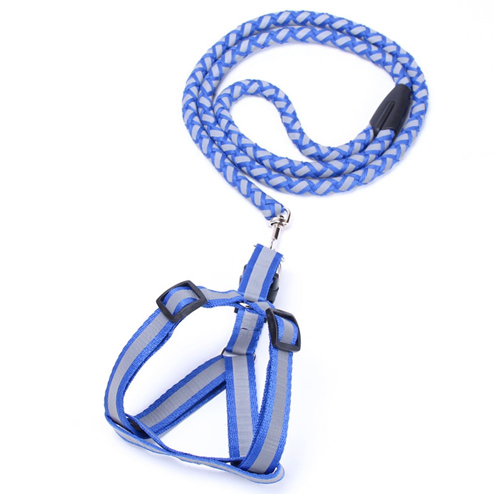 Pet Rope Chain Walking Leash Traction Braided Reflective Harnesses Dog