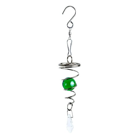 

Buodes Disco Party Decorations Glass Ball Jewelry Stainless Steel Rotating Wind Chime Crystal Pendant