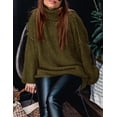 thumbnail image 3 of Suéter PRETTYGARDEN 2025 Otoño Cuello Alto Tejido Grueso XL, 3 of 8