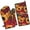 Red Leaf Sunflower, variant on Red Leaf Sunflower Pattern Kitchen Oven Mitt and Pot Holder Sets 2 Pcs for Baking, Cooking and Grilling, Heat Resistant Up To 392 °F