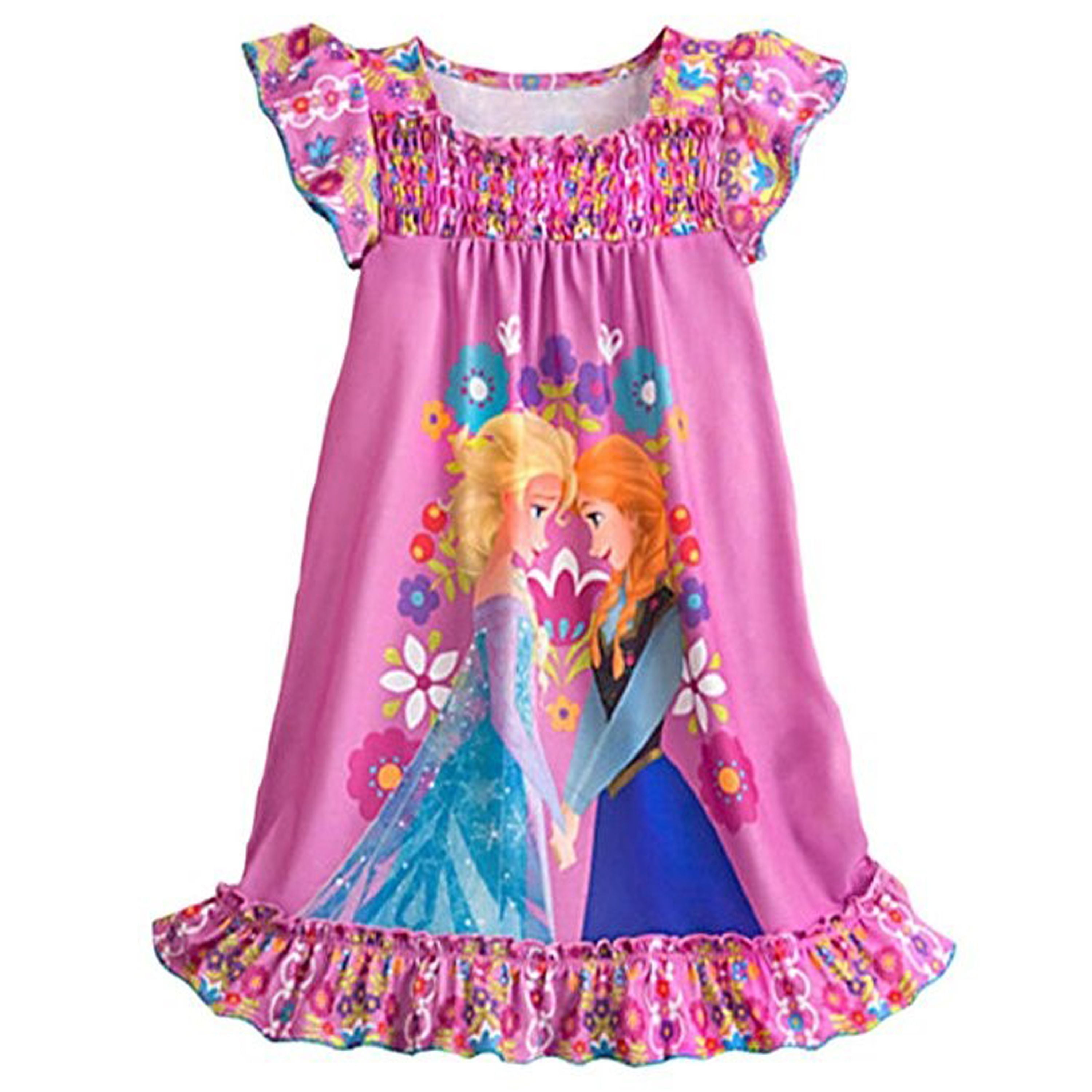 Disney Frozen Ann & Elsa Girls' Nightshirt, Nightgown FREE SHIPPING