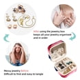 thumbnail image 4 of Flamingo Travel Portable Square Jewelry Stand with Box, Display, and Bracelet Holder - Ideal for Rings, Earrings, Necklaces, and More - Suitable for Girls and Women, 4 of 6