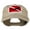Khaki, variant on Scuba Diver Down Embroidered Low Profile Washed Cap - Red OSFM