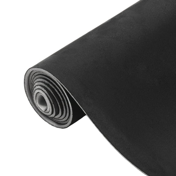 Unique Bargains 150G Suede Headliner Fabric 54"x57" Foam Back for Car Interior Roof Repair Black