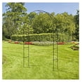 thumbnail image 2 of Metal Garden Trellis Arch Outdoor Steel Arbor Arches Archway for Climbing Plants and Vines Wedding Party Decoration, 2 of 7