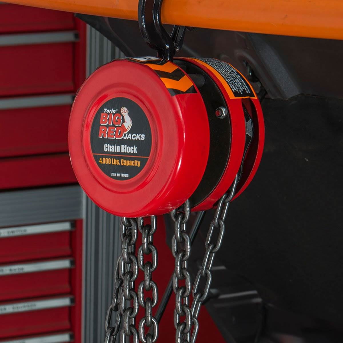 Torin Big Red TR9010 Ton 4000 Pound Capacity Manual Hoist Chain