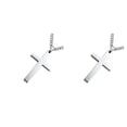 thumbnail image 3 of crativent Cross Necklace Fashionable Individual Wear-resistant Comfortable Lightweight New-style Unique Design Distinctive Chain Steel Color 2Set, 3 of 6