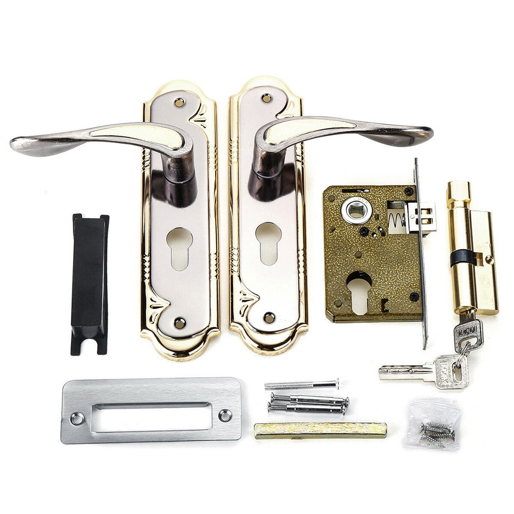 Full set of privacy doors Aluminum alloySafety entry lever Mortise lock