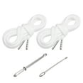 thumbnail image 1 of Cuerdas de cordón Uxcell de 51 pulgadas, 2 piezas de cuerdas de reemplazo con 2 enhebradores fáciles para pantalones cortos, chaquetas, abrigos, pantalones de chándal, sudaderas, blancas, 1 of 6