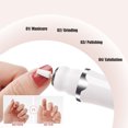 thumbnail image 4 of Electric Nail Drill | Rechargeable 20000RPM Nail File with LED Display | Cordless Portable Manicure Tool | Includes Drill Bits Sanding Bands Cuticle Oil Pen Remover | For Acrylic Gel Nails | White, 4 of 8