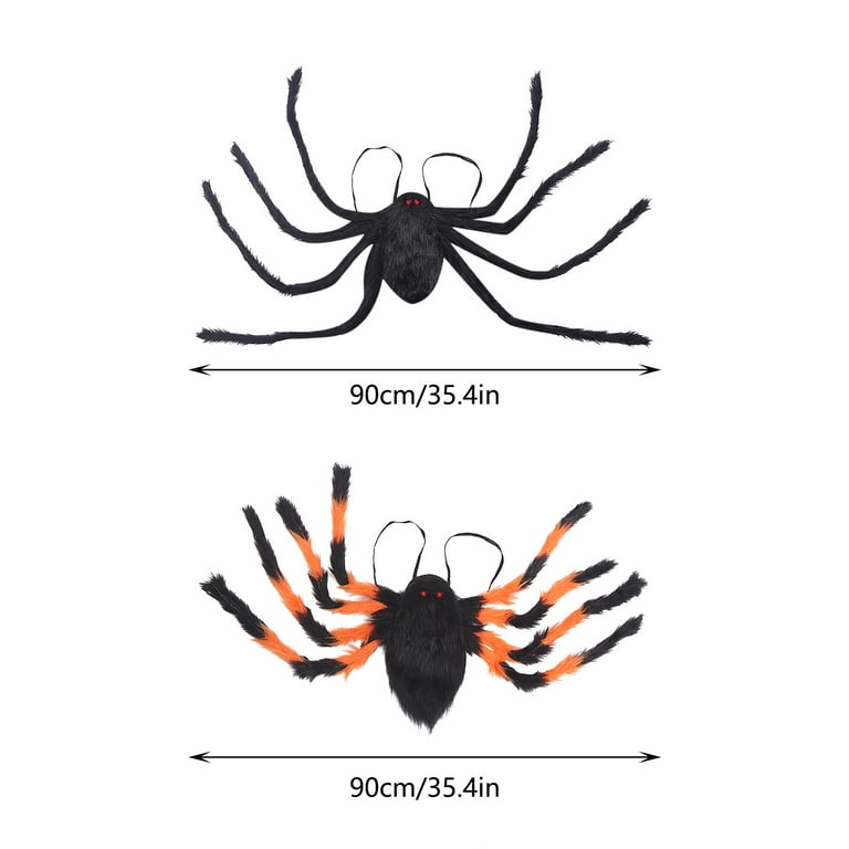 Halloween Spider Backpack for Men Women, Black Spider Costume Funny Hairy  Backpack with Spider Legs 