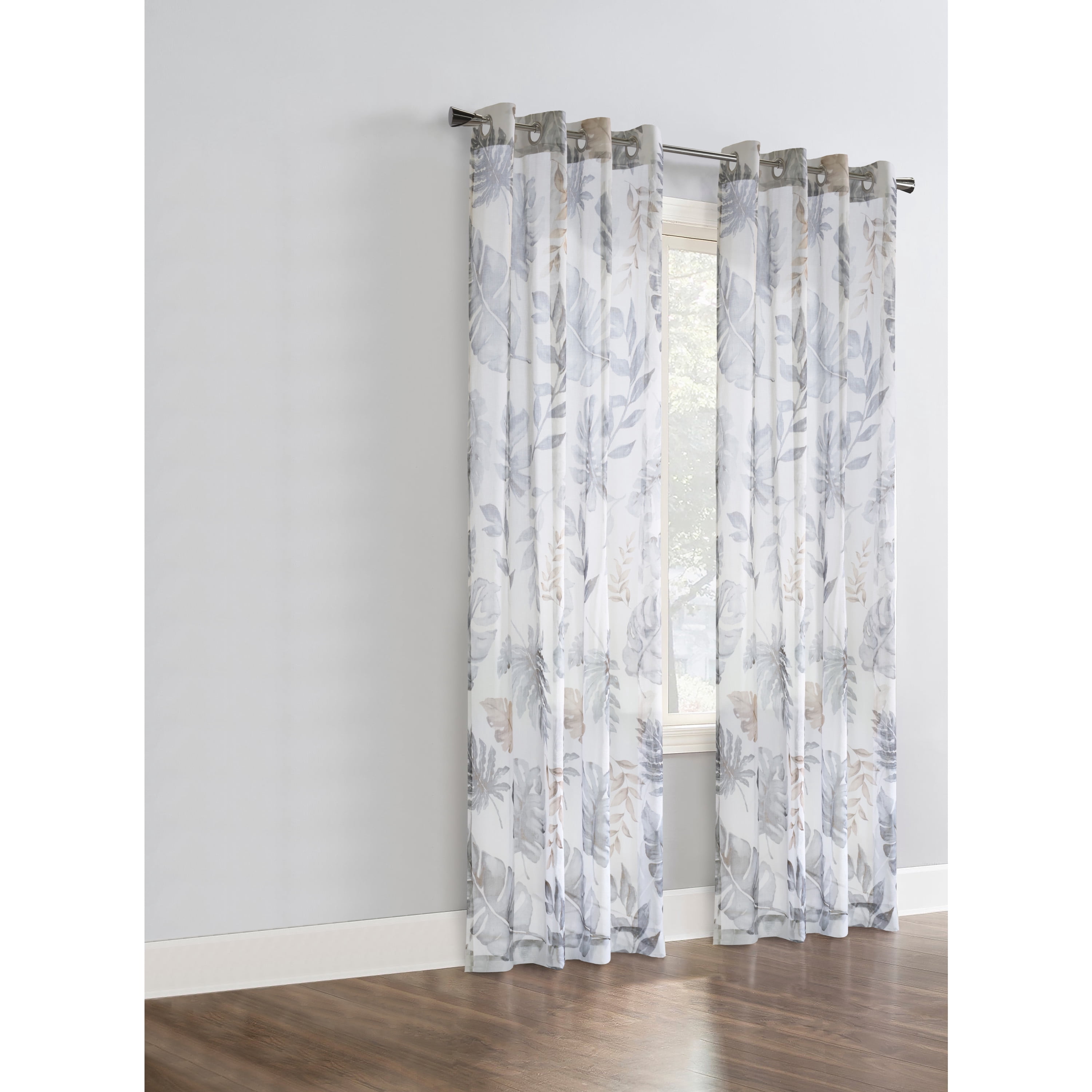 Loft Living Adana Sheer Grommet Indoor Curtain 52 x 95 in Taupe