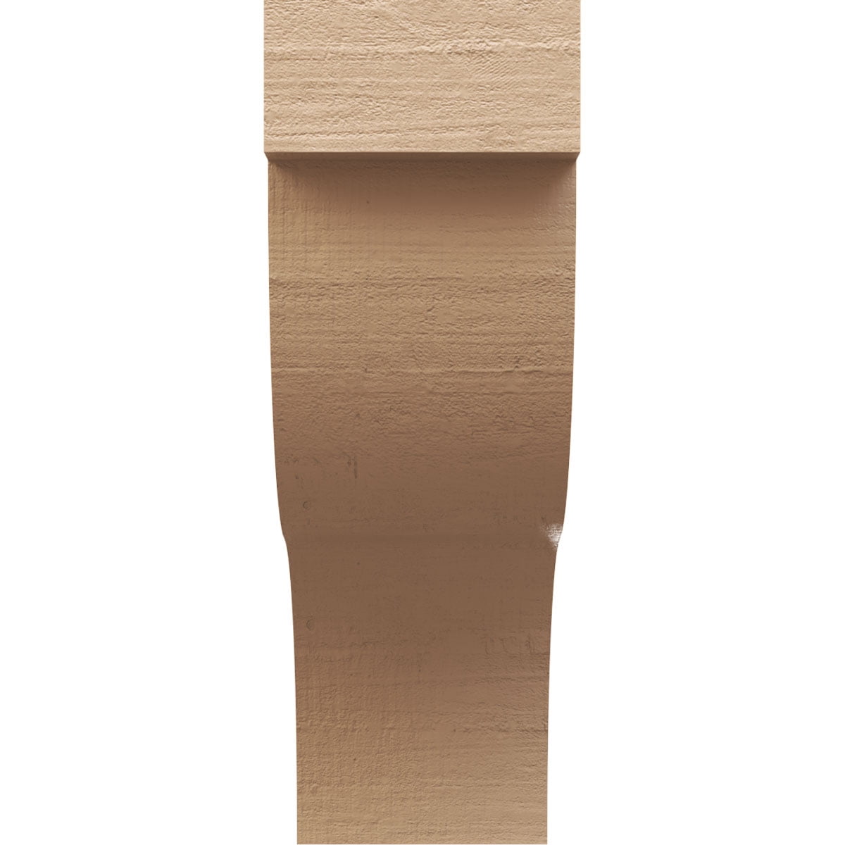 11"W x 22"D x 33"H Classic Garner Rough Cedar Woodgrain TimberThane Corbel, Primed Tan
