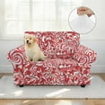 thumbnail image 4 of XYZCANDO Christmas Candy Couch slipcover for 1 Cushion Stretch Club Chair slipcover Washable Furniture Cover Cute Cover for Sofa, 4 of 6