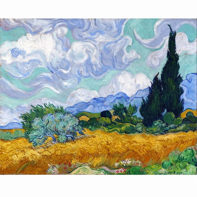 Pintura al óleo de Van Goghs, 150x130 cm, microtela