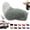 Green, variant on Wagging Tail for Car, Remote Control Electric Car Tail, USB Rechargeable Plush Animal Moving Tail with Sound Activated, Universal Fit Vehicle Exterior Accessory (Orange)