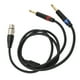 thumbnail image 5 of Cable doble de 6,35 mm macho a XLR hembra, conectores chapados en oro de 24 quilates, adaptador conversor divisor en Y de 1/4 de pulgada a XLR, 1 m/3,3 pies, 5 of 14
