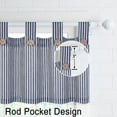 thumbnail image 3 of Tier Curtains with Solid Button, Rod Pocket Tailored Waterproof Small Curtain Valance, 3 of 7