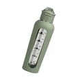thumbnail image 3 of Botella de agua de vidrio Botella de bebida con funda de silicona Jarra de agua Botella deportiva para acampar Senderismo Mochilero Gimnasio Ciclismo Verde, 3 of 9