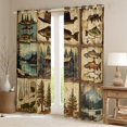 thumbnail image 2 of Castle Fairy Big Bass Fish Curtains Pack of 2 (42x84 Each),Fishing Curtains Blackout, 2 of 6