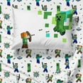thumbnail image 5 of Minecraft Kids' 3-Piece Twin Sheet Set, 100% Polyester, 5 of 5