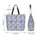 thumbnail image 5 of Balery Cartoon colorful cute cat Bolsa Tote Estilo Estético con Cremalleras, Bolsa de Hombro, Bolsa de Compras Grande y Plegable, 5 of 8