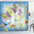 thumbnail image 1 of Ambesonne East Shower Curtain, Colorful Floral Art Motif, 69"Wx84"L, Multicolor, 1 of 3