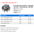 thumbnail image 2 of Front Wheel Hub Assembly - Compatible with 2006 - 2008 Dodge Ram 1500 RWD 2007, 2 of 2