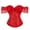 Red, variant on yunLCZ Shapewear for women Women Floral Lace Off Shoulder Corset Bustier Boned Overbust Corset Bodyshaper Lingerie Top