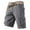 Grey, variant on uikmnh Shorts for Men Men's Cool Retro Shorts with Pockets Outdoor Work Shorts with Large Pockets Size:40