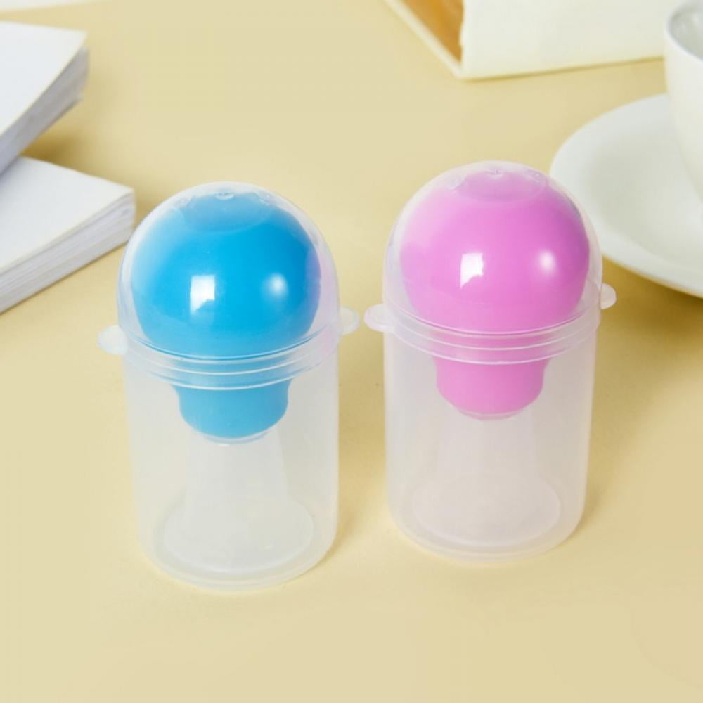 2Pcs Nipple Corrector Suction Enlarger Sucker Corrector for Breastfeeding Inverted Flat Nipples Aspirator Puller,Blue