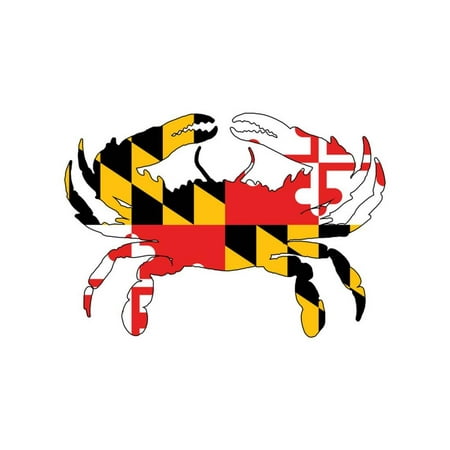 - Maryland - Crab Flag Print Wall Art By Lantern Press