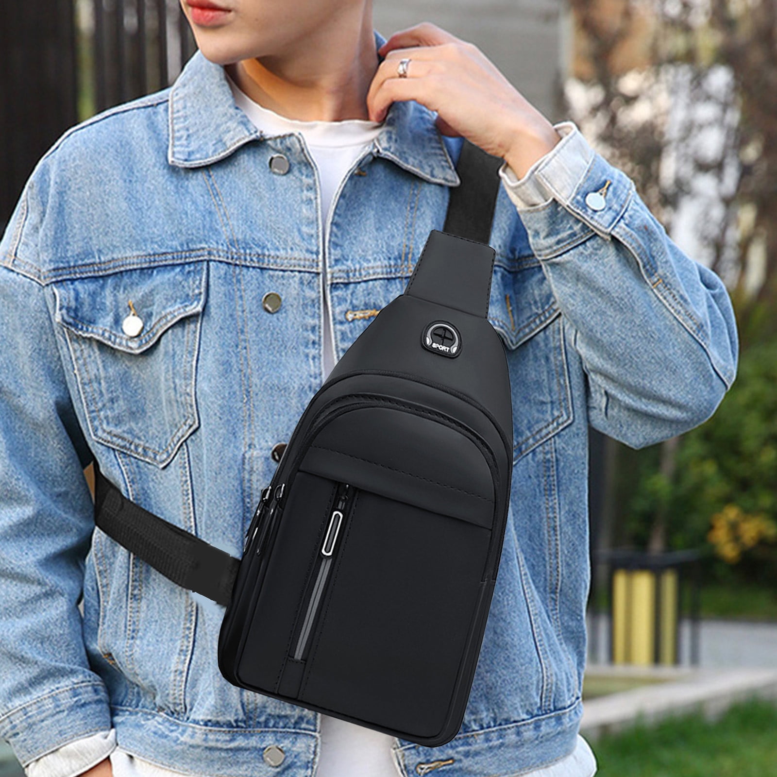 Sling Bag For Women Men, Sling Backpack, Multipurpose Crossbody, Shoulder Bag, Travel Hiking Daypack, Crossbody Shoulder Tote Crossbody Backpack Shoulder Bag
