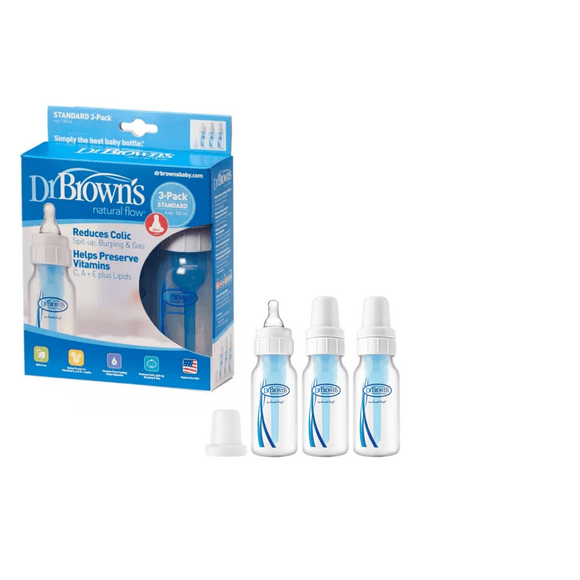 set biberones anticolico 34 oz dr browns dr browns 4 oz  118 ml 3 piezas
