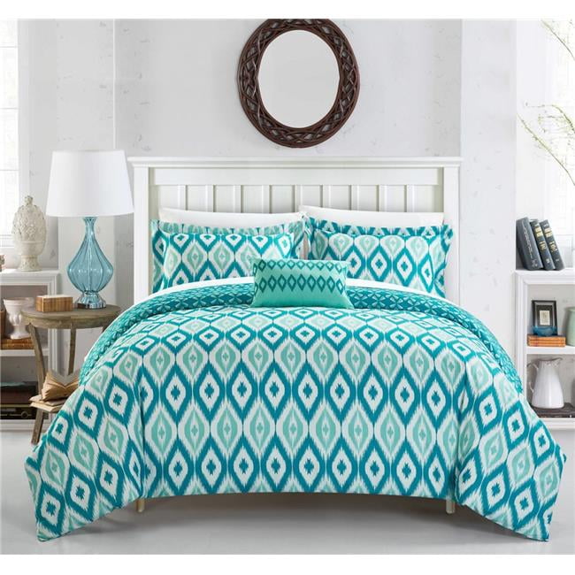 Chic Home Qs4445 Bibtr Us Taree 7 Piece Reversible Quilt Cover Set
