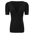 thumbnail image 6 of Sngxgn T Shirts Women Cute Graphic Shirt Fall Tees Tops(Black,XL), 6 of 7
