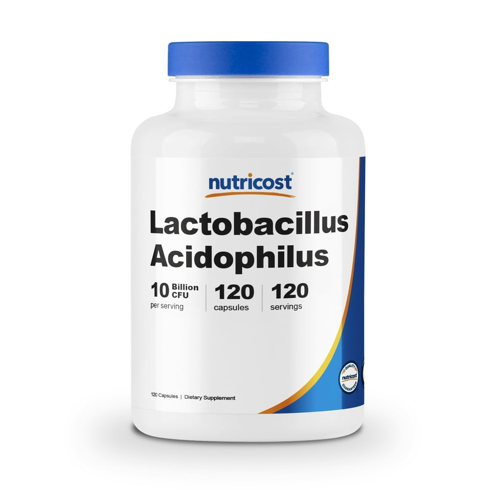 Nutricost Lactobacillus Acidophilus 10 Billion CFU, 120 Vegetarian